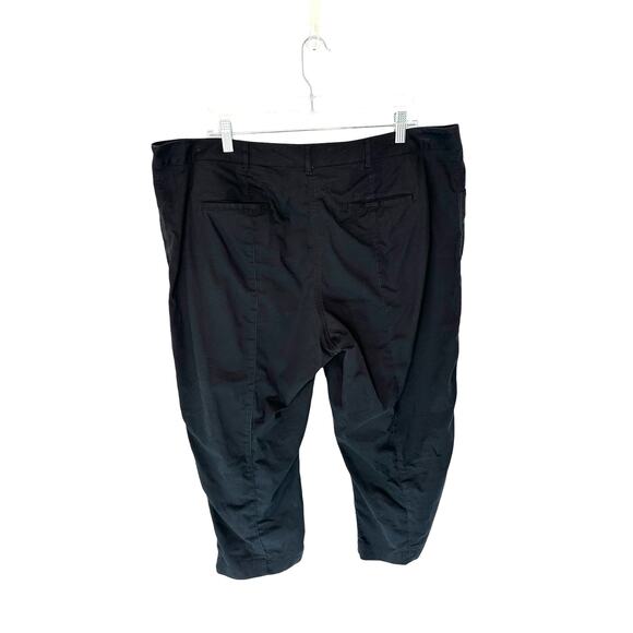 Talbots‎ Woman Plus Heritage Black Basic Classic Casual Cropped Pants Size 18W - Picture 8 of 13